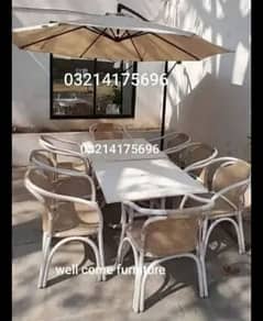 OUTDOOR GARDEN RATTAN UPVC FURNITURE SOFA SET CHAIRS TABLE UMBRELLA