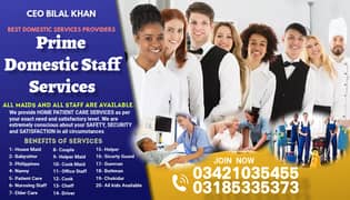 Domestic Staff Provider Available| Best Maids/Home Maids| House Maids