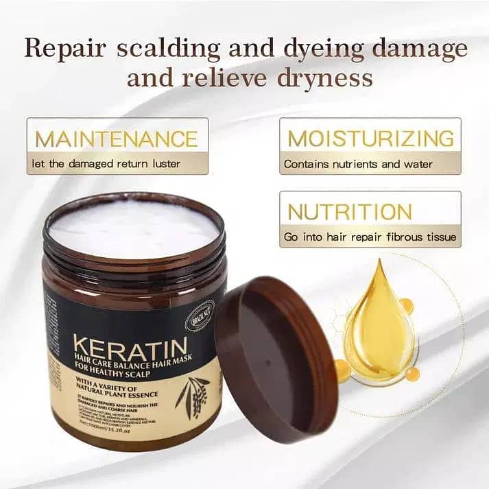 Keratin Hair Mask, 500ml 1