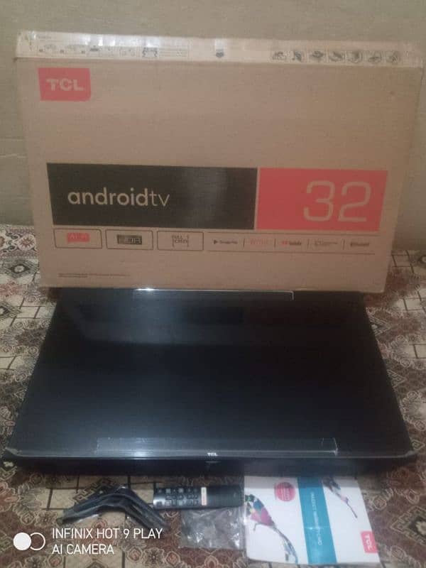 TCL LED 32inch ANDROID BODERLESS with All Accessories 0