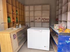 karyana store counter, freezer, Almari, weight