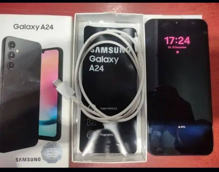 Samsung A24 with Original Box and Cable 0