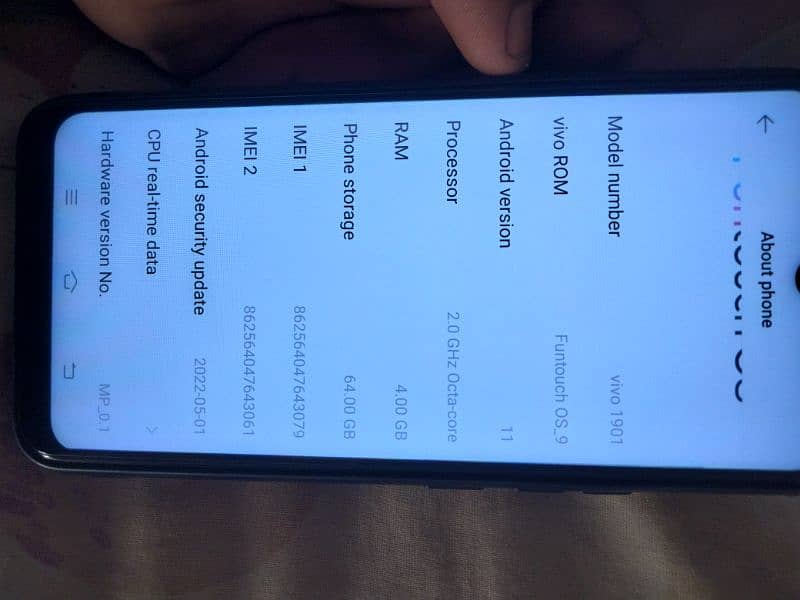 Vivo y15full box no open repair (4/64) 100percent original 11