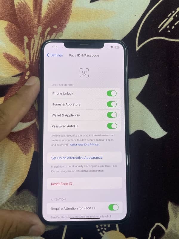 iphone 11 Pro Max 64GB PTA Approved Faceid active True Tone Active 5