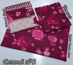 Baroque 3 piece karandi suit