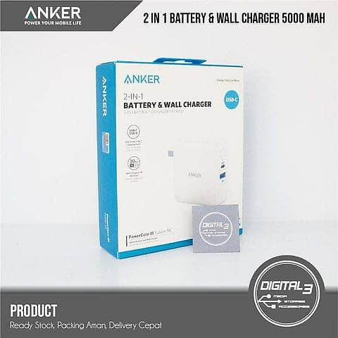 Anker PowerCore Fusion III PIQ 3.0, 18W USB-C Portable Charger 2-in-1 2