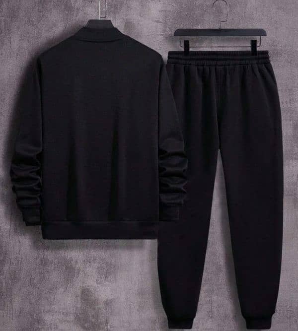 Men's Fleece Zipper Track Suit-2 Pcs Free Delivery 1