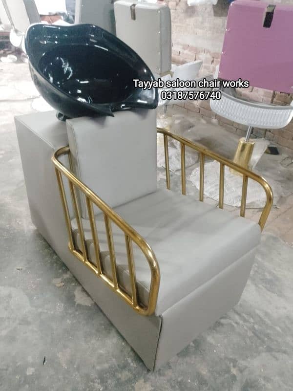 Parlour Chair/Saloon Chair/Shampoo Unit/Pedicure/Facial Bed/Trolley 6