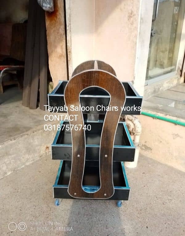 Parlour Chair/Saloon Chair/Shampoo Unit/Pedicure/Facial Bed/Trolley 14