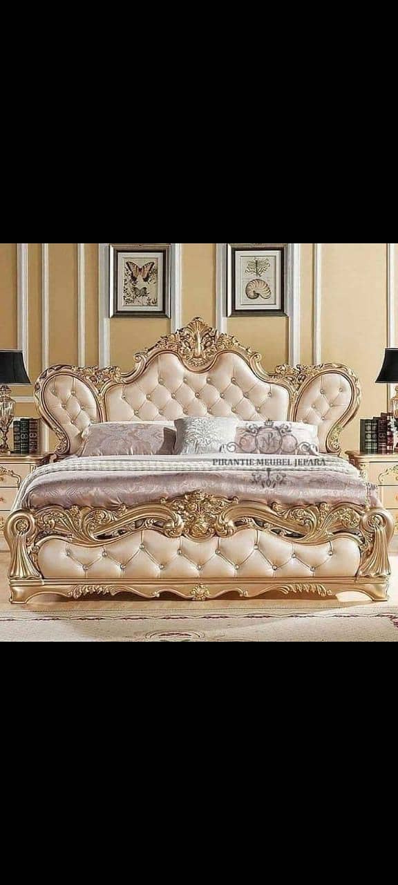 bed / bed set / double bed / king size bed / wooden bed / chinioti bed 19