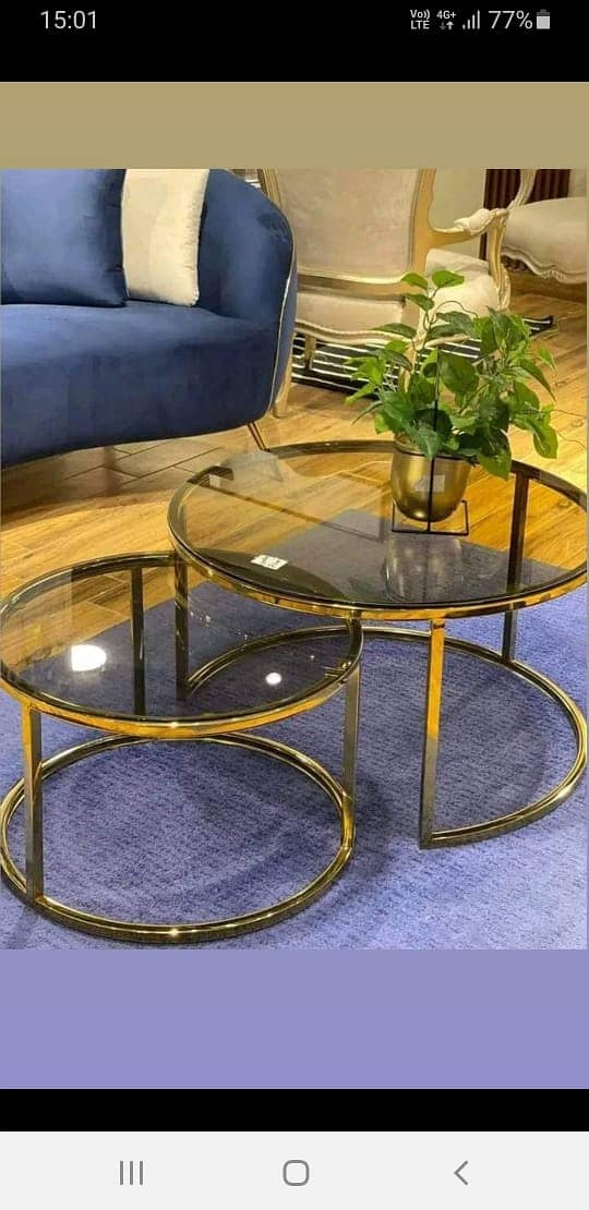 Coffee Table/ Side Table/ Center Table/ Fancy Coffee Table Set 13