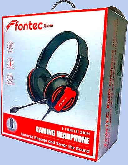 Fontec Xiom Gaming Headphone with Microphone – High-Quality Sound 1