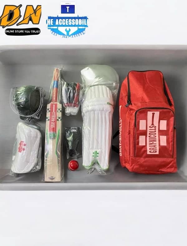 Complete cricket set/ Cricket bat and ball/ Cricket equipment 0