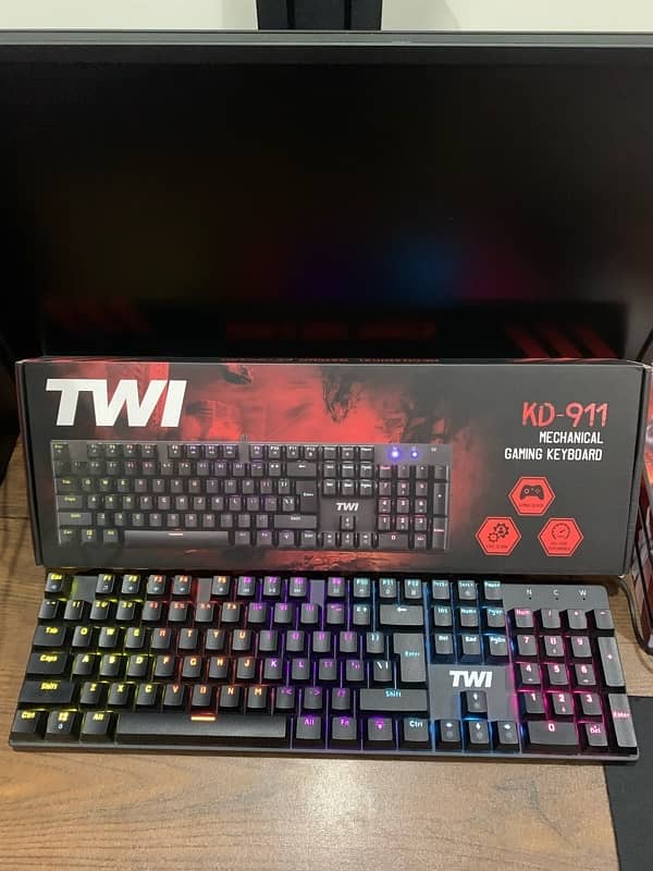 TWI-KD 911 RGB Mechanical Keyboard with Blue switches Price kam krdeng 0