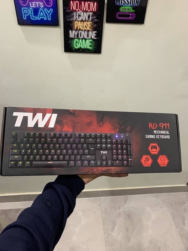 TWI-KD 911 RGB Mechanical Keyboard with Blue switches Price kam krdeng 1