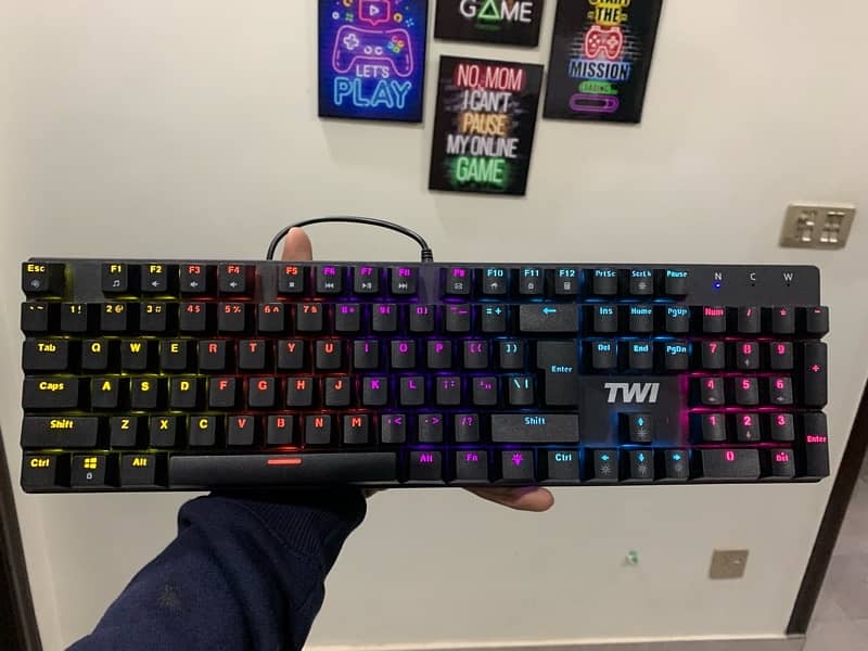 TWI-KD 911 RGB Mechanical Keyboard with Blue switches Price kam krdeng 2