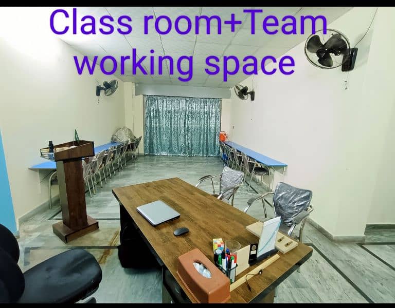 Office, shops for rent in Faisalabad  Co working space available 1