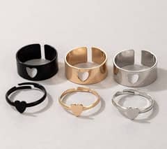 6 pcs ring set with free delivery