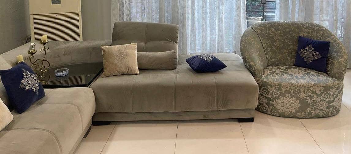 sofa set/7 seater/seven seater/2 side tables/lamp/lounge sofa/luxury 3