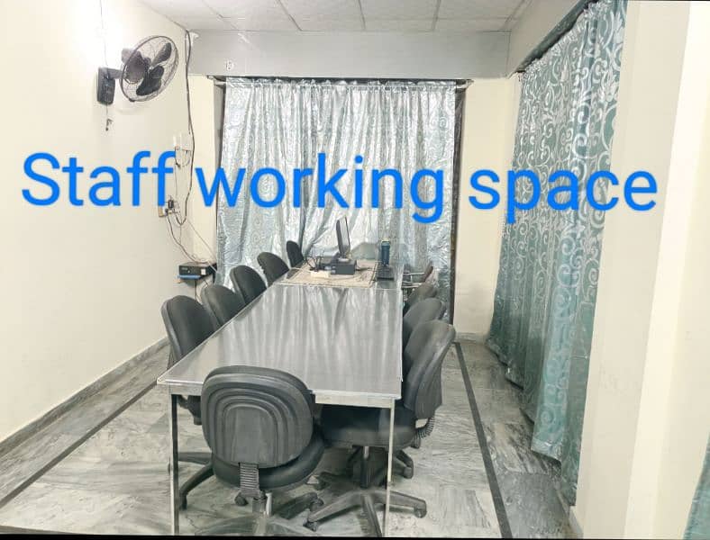 Office, shops for rent in Faisalabad  Co working space available 3