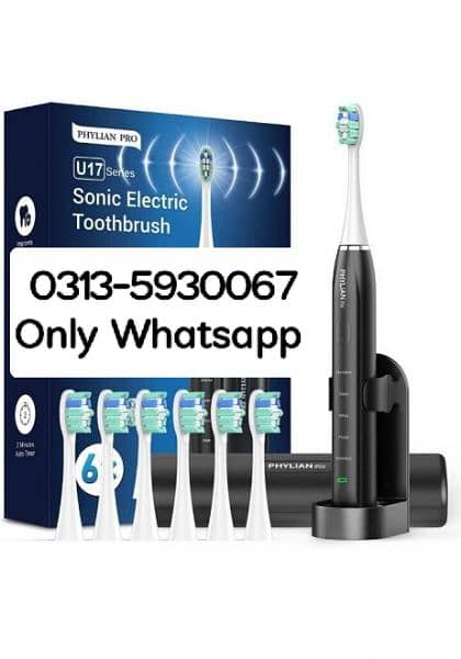 Phylian Pro U17 series Sonic Electric Toothbrush Rechargeable 5 brush 0