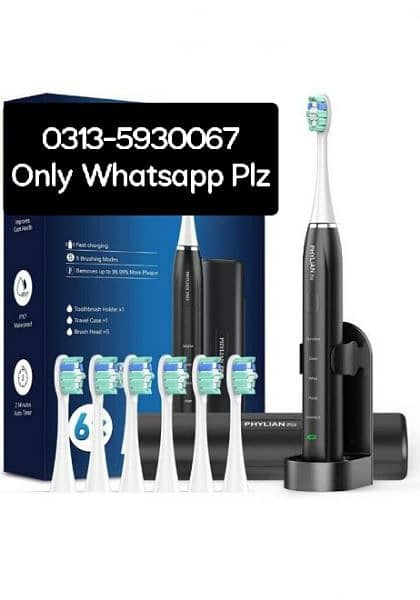 Phylian Pro U17 series Sonic Electric Toothbrush Rechargeable 5 brush 1