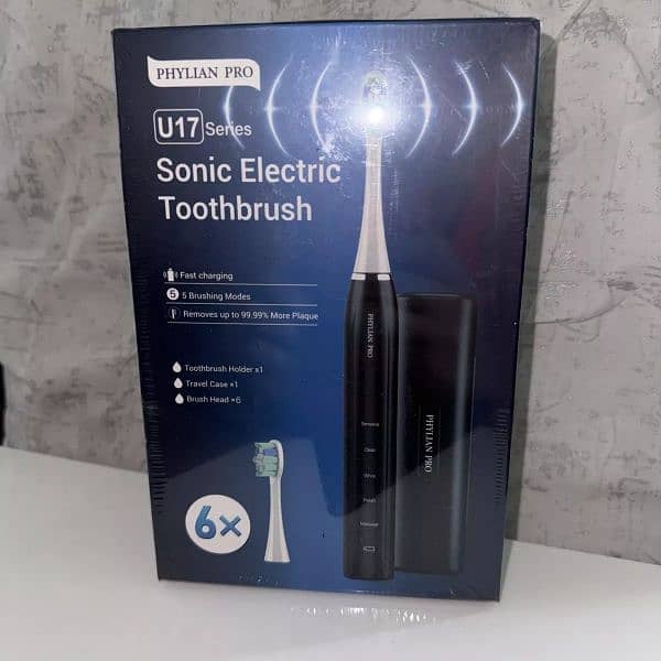 Phylian Pro U17 series Sonic Electric Toothbrush Rechargeable 5 brush 8