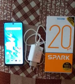 Tecno spark 20 Pro (8+8+5/256) 11 month warranty approx