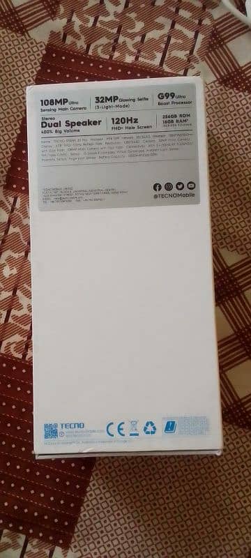 Tecno spark 20 Pro (8+8+5/256) 11 month warranty approx 2