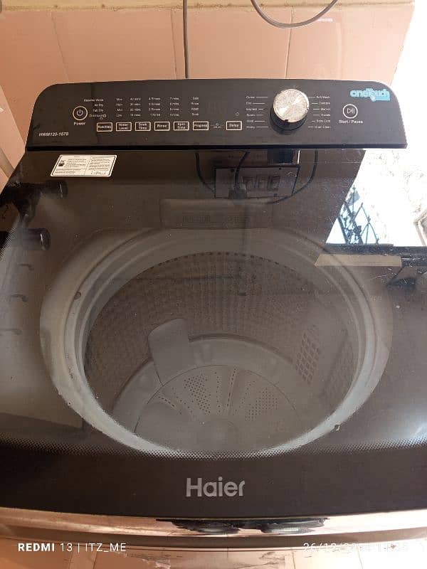 Haier New condition 2021 model fully automatic 12 kg 0