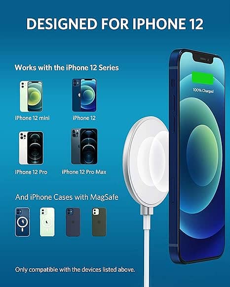 Magnetic Wireless Charger, Anker Wireless Charger with 4