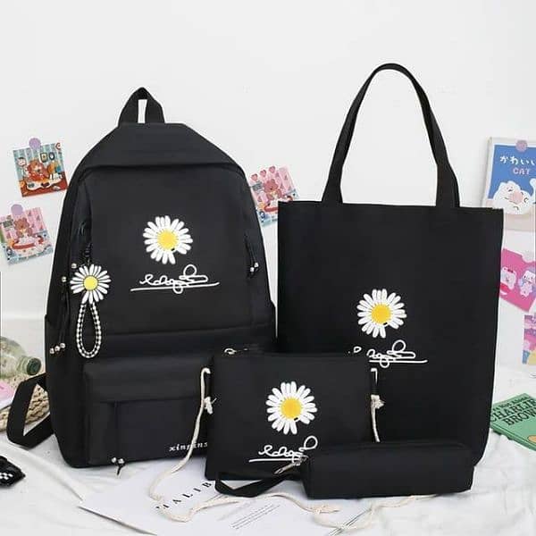 4 Pcs Back Pack For Girls free home delivery cash on delivery 0