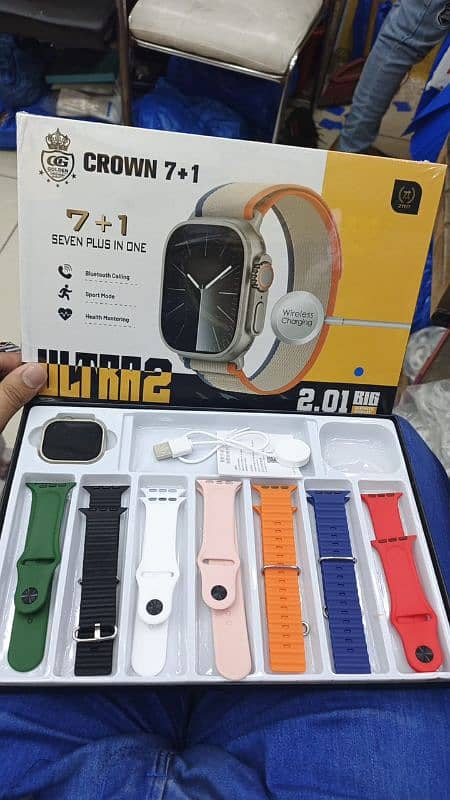 Ultra 2 Smart Watch with 7 Straps 0