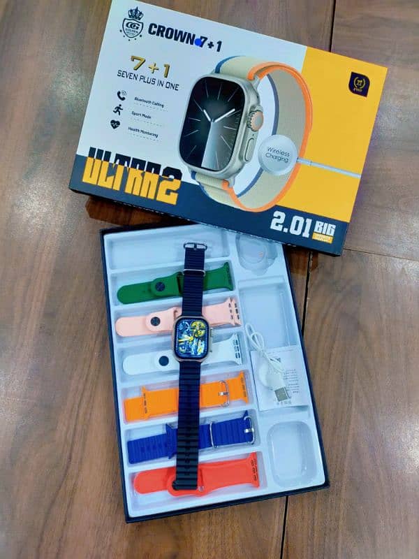 Ultra 2 Smart Watch with 7 Straps 2