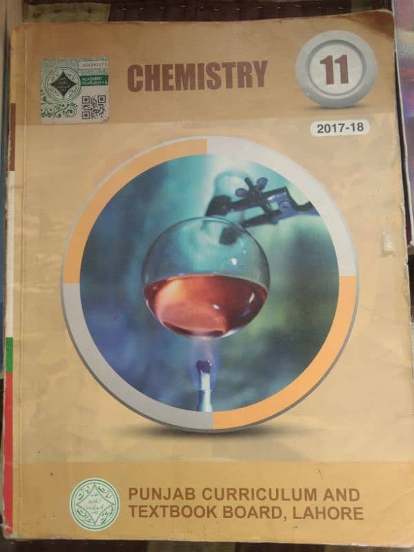 Chemistry book and guide of 11t,12th grade of Punjab textbook board. 1