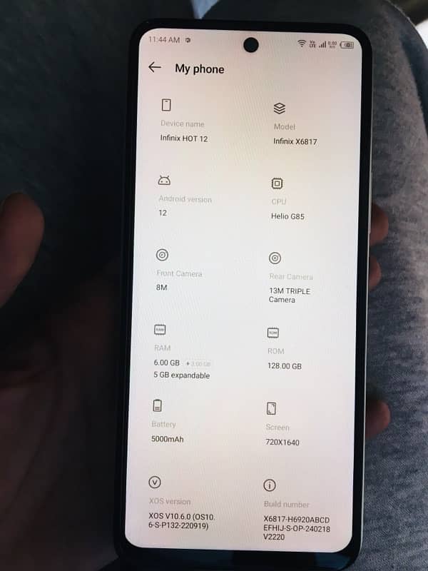 infinix hot 12 6+5/128 gb 4
