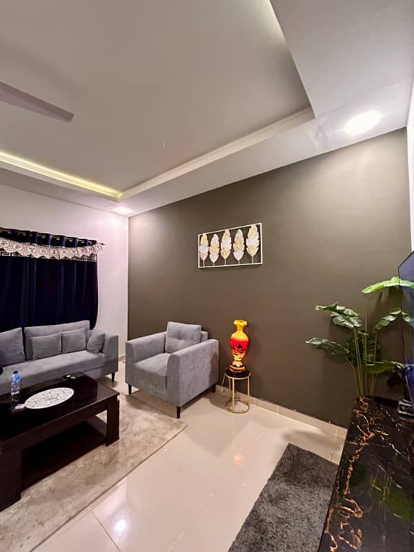 Fully Furnished 2-Bedroom Apartment in Islamabad 13