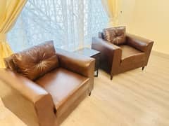 Brand New Leather Sofa Set of two for Sale