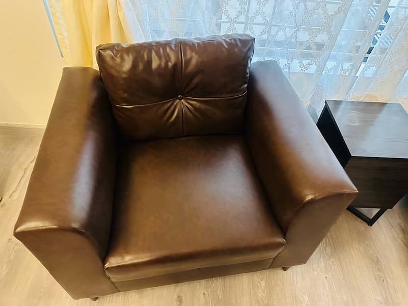 Brand New Leather Sofa Set of two for Sale 3