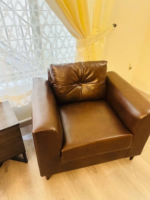 Brand New Leather Sofa Set of two for Sale 6