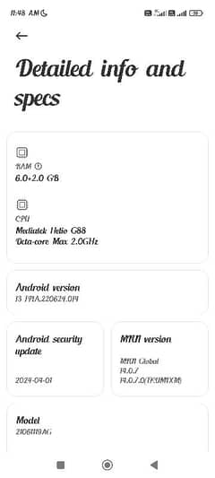 redmi 10    6+2=128 need money conditions 10. /9.5