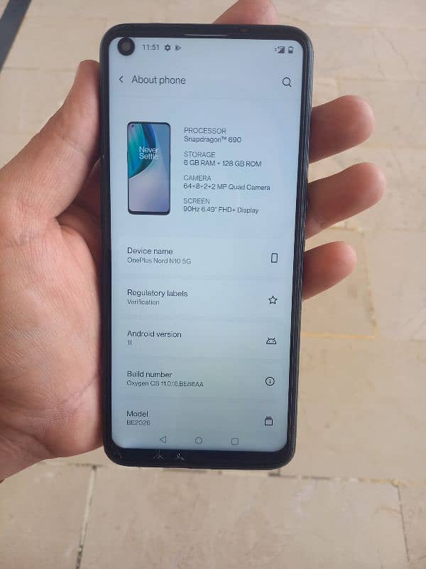 oneplus N10 5G 6/128 PTA Approved 2