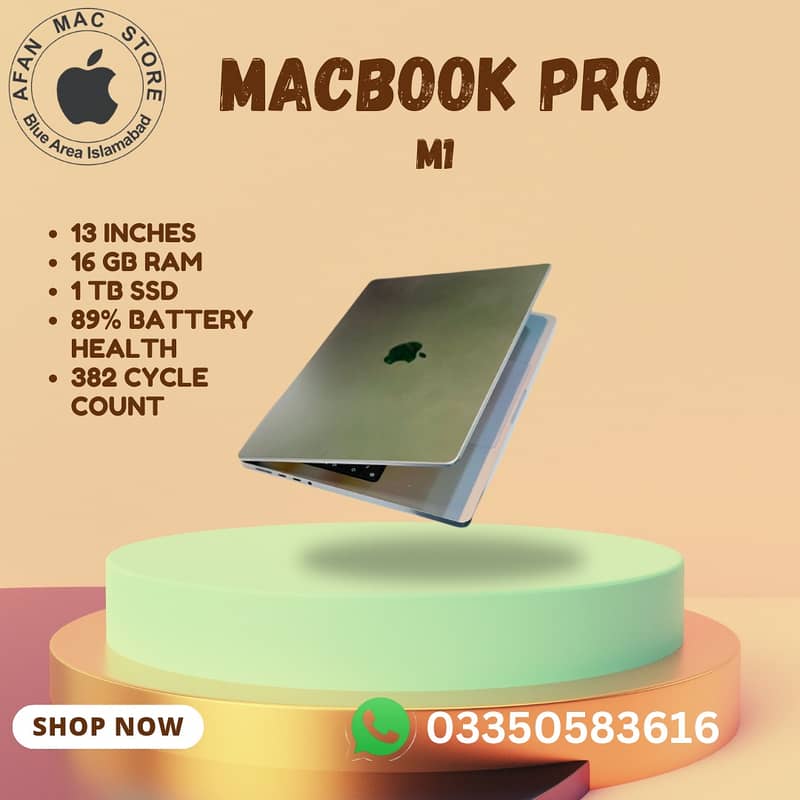 Macbook pro M1 13inches 16gbram/256gbssd 3