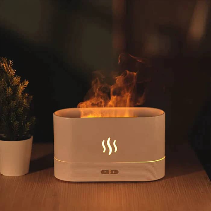 RGB Flame Humidifier & Aroma Diffuser With Auto Shut-Off Protection 1