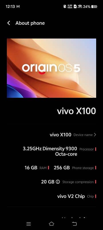 Vivo X100 5G 5