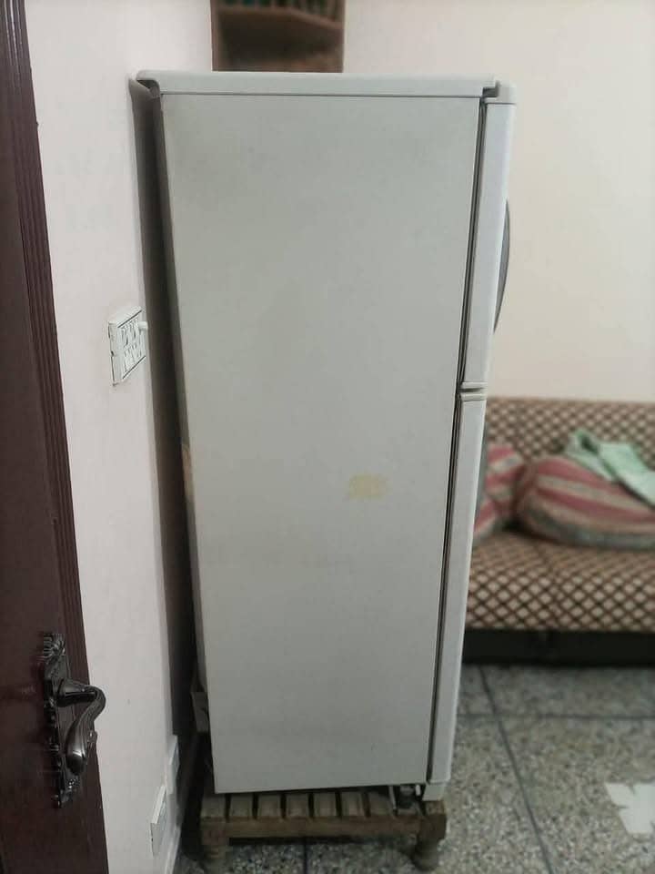 LG Refrigerator with stablizer and Wooden stand 3