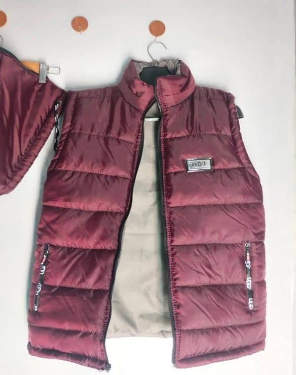 Men's Stitched Parachute Quilted Plain Sleeveless Jacket free delivery 3