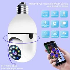 V380 Full HD 1080P Wireless LED PTZ IP Bulb Camera With NIGHT VISION