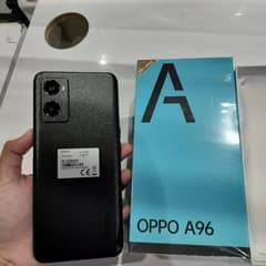 oppo a96 with box charger sath ha good condition 8+4gb 128gb