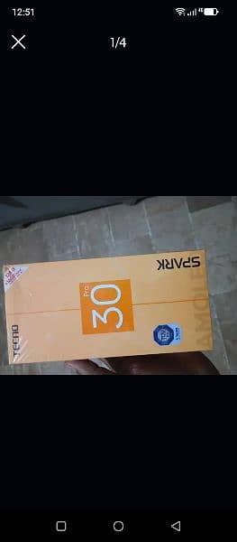 TECNO SPARK 30 PRO ONLY BOX OPEN BLACK COLOUR 8 GB 128 GB 3